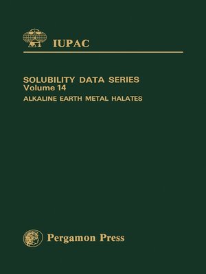 cover image of Alkaline Earth Metal Halates
